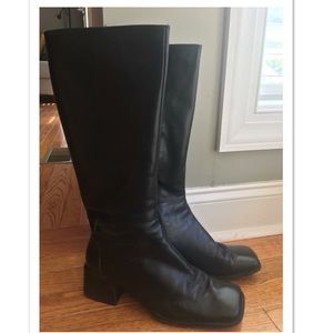 Enzo Angiolini black leather boots Sz 7.5